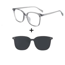 3-In-1 Magnetic Interchangeable Clip-On Fashion Glasses, All-Day All-Night Driving Glasses - A - View 18