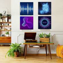 6/12入組透明有機玻璃唱片架，黑膠唱片牆掛式收納架，膠粘式有機玻璃唱片展示架，有機玻璃唱片專輯收納架，適用於每日收藏展示 - 透明色 - 查看 4