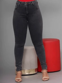 Women Jeans - 石墨 - 查看 6