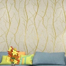 1 Roll Non-Woven Modern Minimalist Style Wallpaper With Dried Tree Branch Design, Great For TV Background Wall, Living Room, Bedroom Walls Repair, Renovation Stickers Peel Wall Panels, Wall Paper, Wallpapers, Spring Decoration Items Refresh Your Home, Festival Decoration Stickers Gifts Birthday Graduation