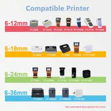 12mm*3m織帶熱轉印貼紙，兼容TZe-FA3 Tz FA231 TZe-FA3R TZe-FAE3貼紙，適用於Brother品牌標籤打印機P-Touch PT-H110 PT-E550W - 藍色字體粉紅色背景 - 查看 2