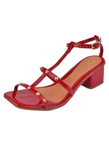 Women Heeled Sandals - 紅色 - 查看 2