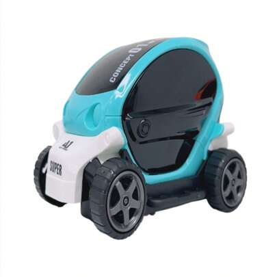 Mini coche de carreras eléctrico con luz LED