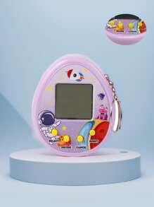 Electronic Virtual Pet Keychain, Retro Mini Handheld Game Console For Kids, Novelty Toy Holiday Gift - Multicolor - View 9