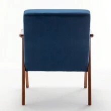Classic Mid Century Modern Accent Chair With Durable Square Metal Frame