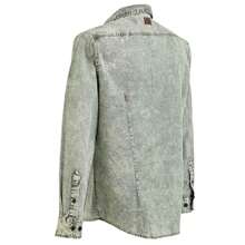 Green Long Sleeve Shirt For Men - Olive Green - View 4