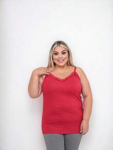 Plus Size Blouses - Đỏ - Xem 2