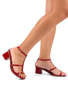 Women Heeled Sandals - 紅色 - 查看 1