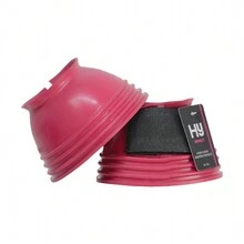 Hy IMPACT Ringed Over Reach Boots (Hot Pink) - Hot Pink - View 2