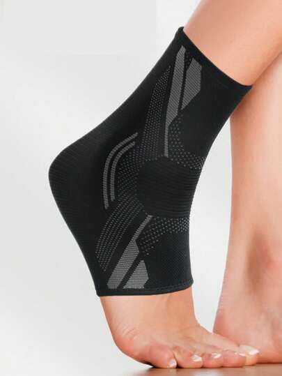 1 pieza Tobillera de nailon, Soporte para el tobillo, Manga de compresión, Almohadilla envolvente para el tobillo para baloncesto, levantamiento de pesas, gimnasio, entrenamiento, deporte para hombres y mujeres, Accesorios de gimnasio, Soporte para rodilla