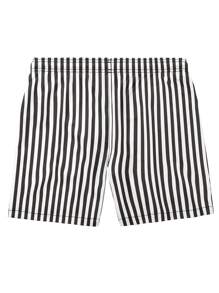 Men Shorts - 黑與白 - 查看 4