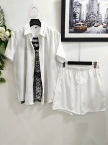 Men Shirts - White - View 1