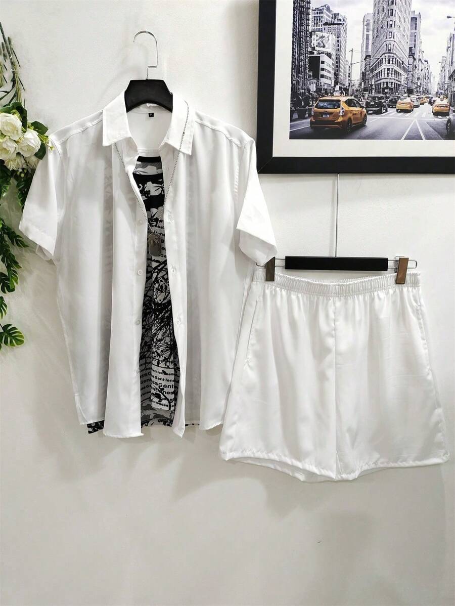 Men Shirts - White - View 1