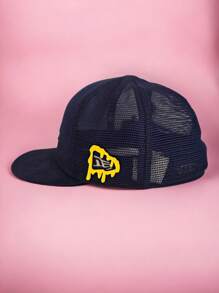 Pin Broche Logo Ne Derretido Contorno Gorra Snapback - Azul - Ver 2