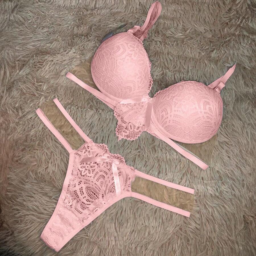 Women Bra & Panty Sets - Màu hồng gỉ - Xem 1