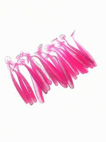 40pcs Multi-Color T-Tail Soft Lures, 5.5cm & 7cm Two Sizes, Bionic Small Fish Artificial Bait, Freshwater & Saltwater Fishing, Suitable For Amur, Bass, Mandarin Fish - Multicolor - View 1