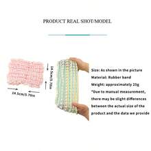 1 Stück gestricktes breites Stirnband, dehnbares Haarband zum Gesicht waschen und schminken, für den Außenbereich - Verschiedenfarbig - Übersicht 2
