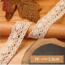 10M Spitzenband mit Spitzenkante, Bekleidungsstoff für Dekorationen, Handarbeit DIY Spitzenborte, Weihnachten Valentinstag