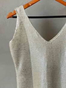 Women Sweaters - 沙 - 查看 2