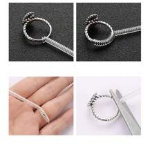 Jewelry Accessory Silicone Ring Size Adjuster, 4 Sizes Fit Different Ring Width, 4pcs/Set - White - View 6