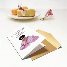 1PC  Birthday Card For Friends, Happy Birthday Card For Him Her,  Card In Spanish, Feliz Cumpleanos - Multicolor - View 4