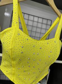 Women Tops - 黃色 - 查看 2