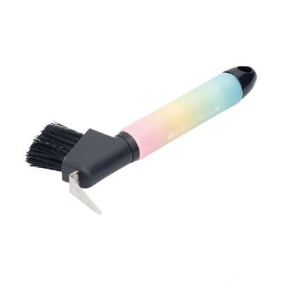 Hy Ombre Horse Hoof Pick & Brush (Pastel)