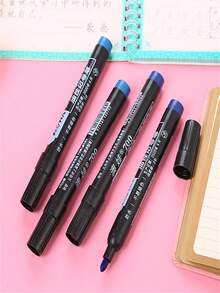 Oil-Based Marker With Thick Tip, 700 Quick Drying And Waterproof For Logistics Marking, Black/Red/Blue - Red - View 9