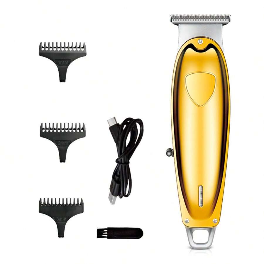 Maquina Cromada Para Cortar Cabello - Dorado - Ver 1