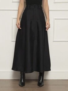 Women Skirts - 黑色 - 查看 1