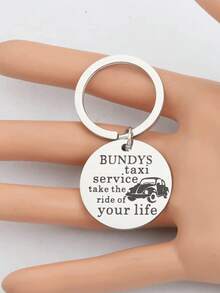 1pc Bundys Taxi Service "Take The Ride Of Your Life" Keychain - Multicolor - View 4