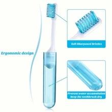 1pc Travel Foldable Toothbrush, Portable Toothbrush With Toothbrush Box, Practical Travel Accessories - Multicolor - View 14