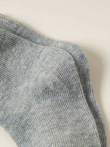6/10/12 Pairs Unisex Baby/Toddler Mid-Calf Socks, Minimalist Style Neutral Infant Socks