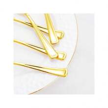 4PCS Gold Plastic Forks And Spoons Disposable Cutlery Flatware,Gold Utensils Dinnerware For Birthday, Dinners, Parties,Weddings - Multicolor - View 1