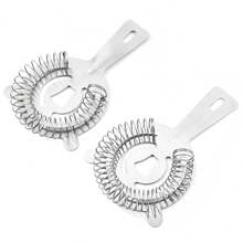 1 pieza o 2 piezas de colador de cóctel con muelle de alta densidad, filtro de acero inoxidable, accesorio de cóctel, colador de hielo, filtrar impurezas, mejorar la calidad del sabor, ajustar la concentración y mejorar la apariencia. Adecuado para bares, restaurantes, mixólogos y uso doméstico. - Plateado - Ver 12