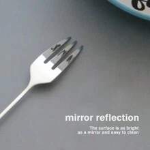 1入組粉紅色/紅色/藍色甜甜圈形狀餐匙，不銹鋼創意卡通餐具，適用於咖啡水果沙拉甜點及家庭餐廳 - 粉色 - 查看 6