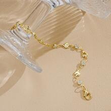 17KM 1款時尚手鐲，適合派對、約會和日常佩戴。作為禮物是完美的選擇。 - 金黃色 - 查看 4