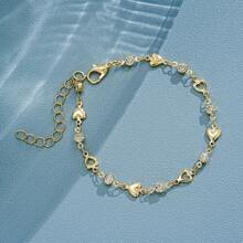 17KM 1款時尚手鐲，適合派對、約會和日常佩戴。作為禮物是完美的選擇。 - 金黃色 - 查看 3