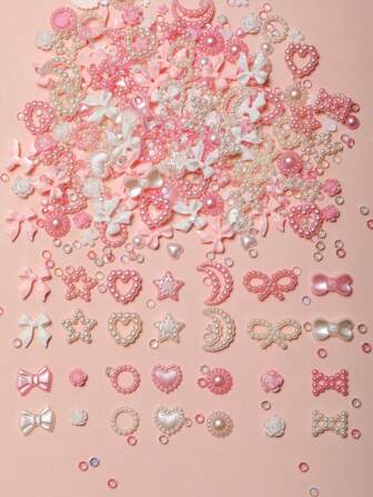 248 Pcs Y2K Odor-Free Pearl Bow White Pink Multi-Model Mix Love Rose Star Moon Sun 3D Pearl Nail Art Decoration Amazing Combinations - Various Shape Nail Art Accessories Diy Hypoallergenic Rhinestone White Bow Nail Art Rhinestone No Odor Acrylic Multi-Specification Mix And Match Aurora Sparkling Mini Rhinestone Pearl Pink Snowflake Semi-Circle Pearl Big Bow Art Nail Art Accessories Women'S Casual Luxury Manicure, Crafts And Jewelry Accessories Nail Accessories Japanese And Korean Style Four Seasons Styles Nail Charms Nail Gems Nail Supplies Nails