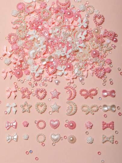 248 Pcs Y2K Odor-Free Pearl Bow White Pink Multi-Model Mix Love Rose Star Moon Sun 3D Pearl Nail Art Decoration Amazing Combinations - Various Shape Nail Art Accessories Diy Hypoallergenic Rhinestone White Bow Nail Art Rhinestone No Odor Acrylic Multi-Specification Mix And Match Aurora Sparkling Mini Rhinestone Pearl Pink Snowflake Semi-Circle Pearl Big Bow Art Nail Art Accessories Women'S Casual Luxury Manicure, Crafts And Jewelry Accessories Nail Accessories Japanese And Korean Style Four Seasons Styles Nail Charms Nail Gems Nail Supplies Nails