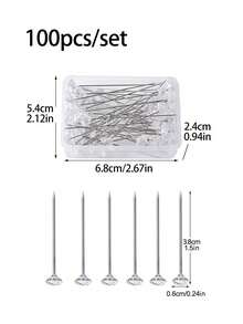 100 cái/bộ Bộ dụng cụ may mini phong cách Bắc Âu Kết hợp hộp may vá di động để sử dụng trong khách sạn - trắng - Xem 7