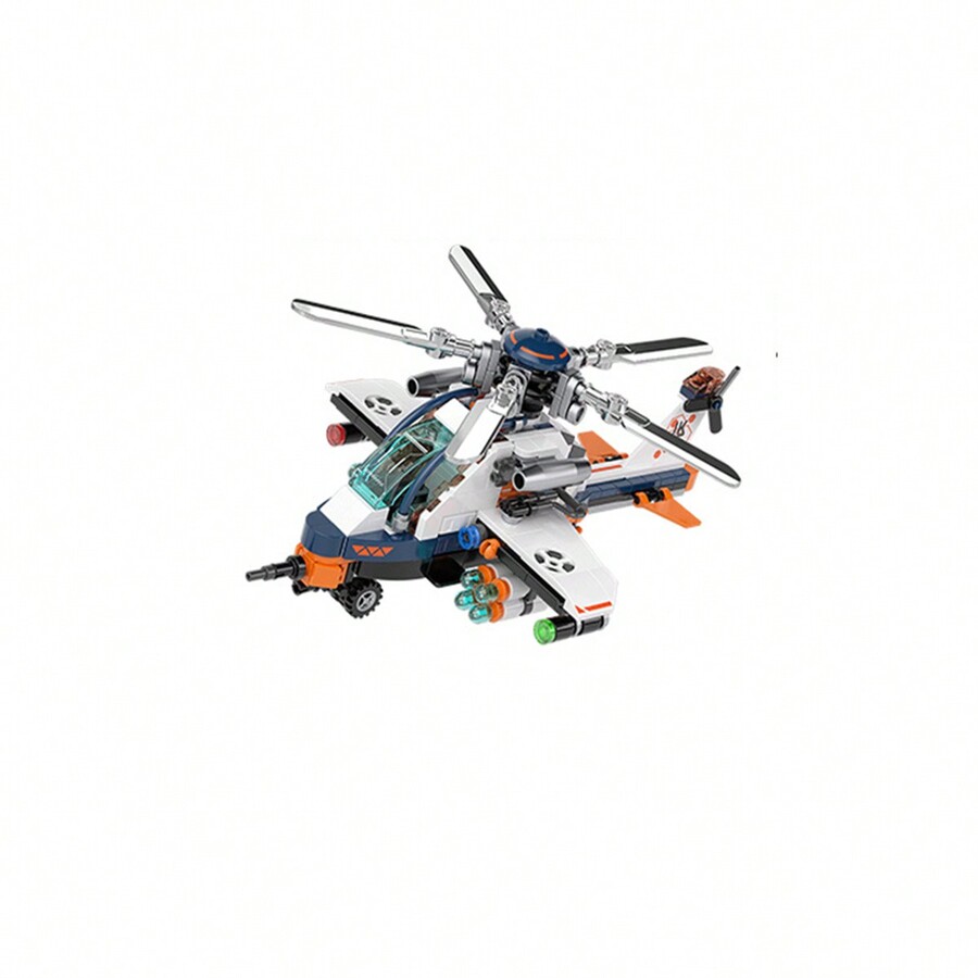Jaki Moc Military Helicopter Plane Building Blocks Block Bricks Brick