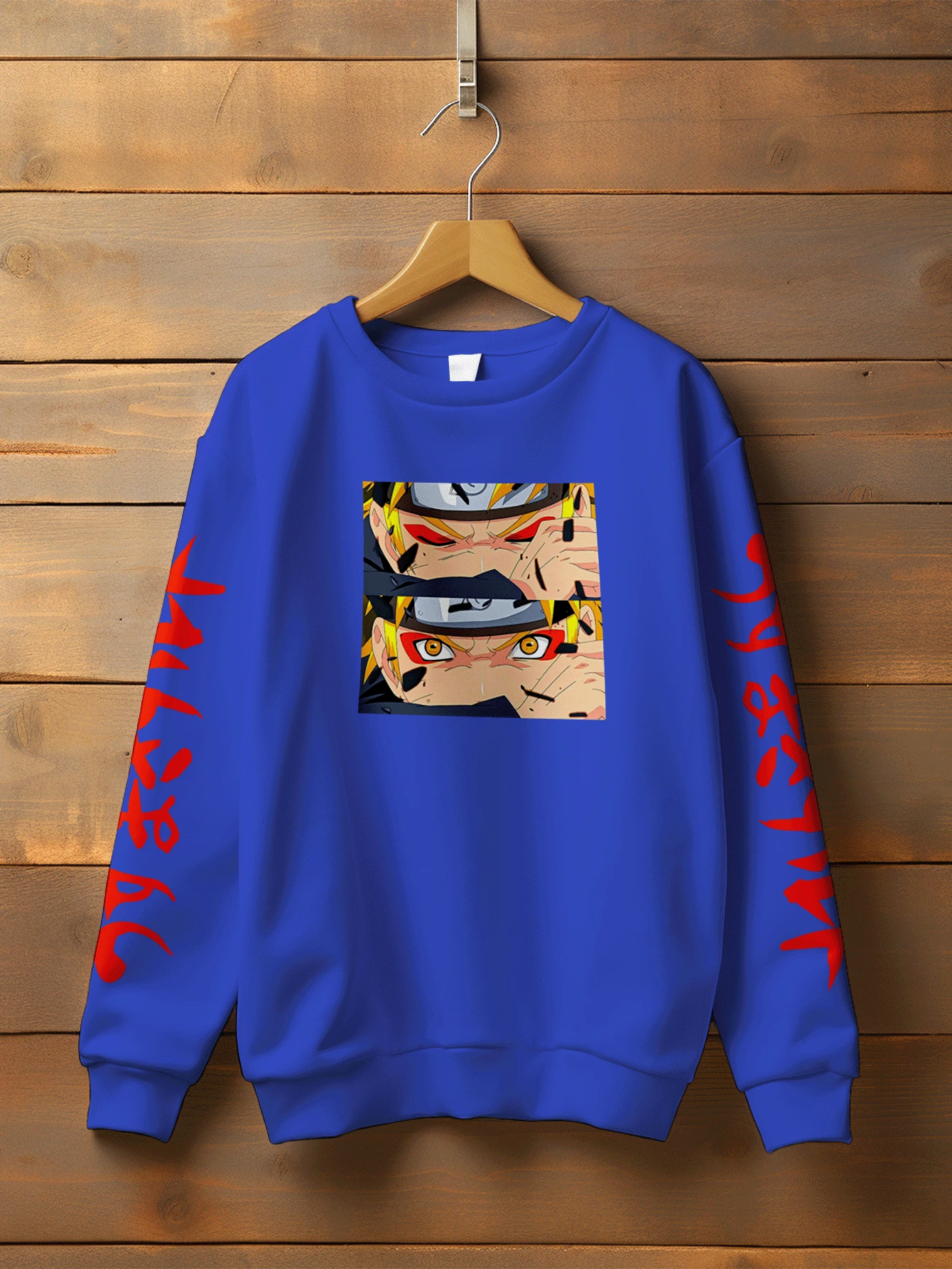 Men Sweatshirts - 寶藍色 - 查看 1