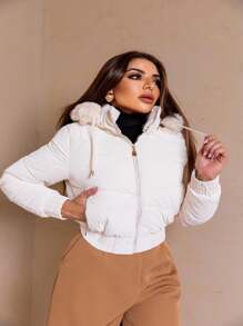 Women Down Coats - Beis - Ver 6