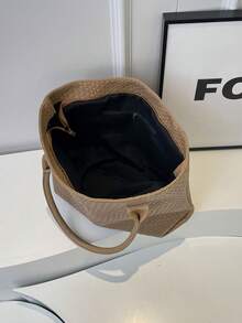 Túi Tote Nam Túi quai xách trên cùng Túi mua sắm Túi cuối tuần Sức chứa lớn Quá khổ Túi mua sắm nhẹ Túi quai trên đầu Túi đựng tài liệu Túi đi học Quà tặng Ngày của Cha Quà tặng cho ông bố mùa hè - Màu Khaki - Xem 3