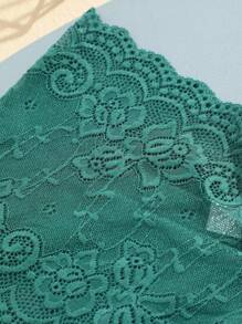 5pcs/Set Women's Lace Pattern Breathable Christmas Color Bikini Panties, Comfortable Daily/Gift Underwear Set - Multicolor - View 5