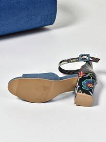 Frauen Keilabsatz Mode High Heel Peep-Zehen Sandalen mit Schnalle, bequeme Wildleder Offener Zehenpartie Sandalen für den Sommer