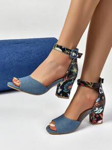 Frauen Keilabsatz Mode High Heel Peep-Zehen Sandalen mit Schnalle, bequeme Wildleder Offener Zehenpartie Sandalen für den Sommer