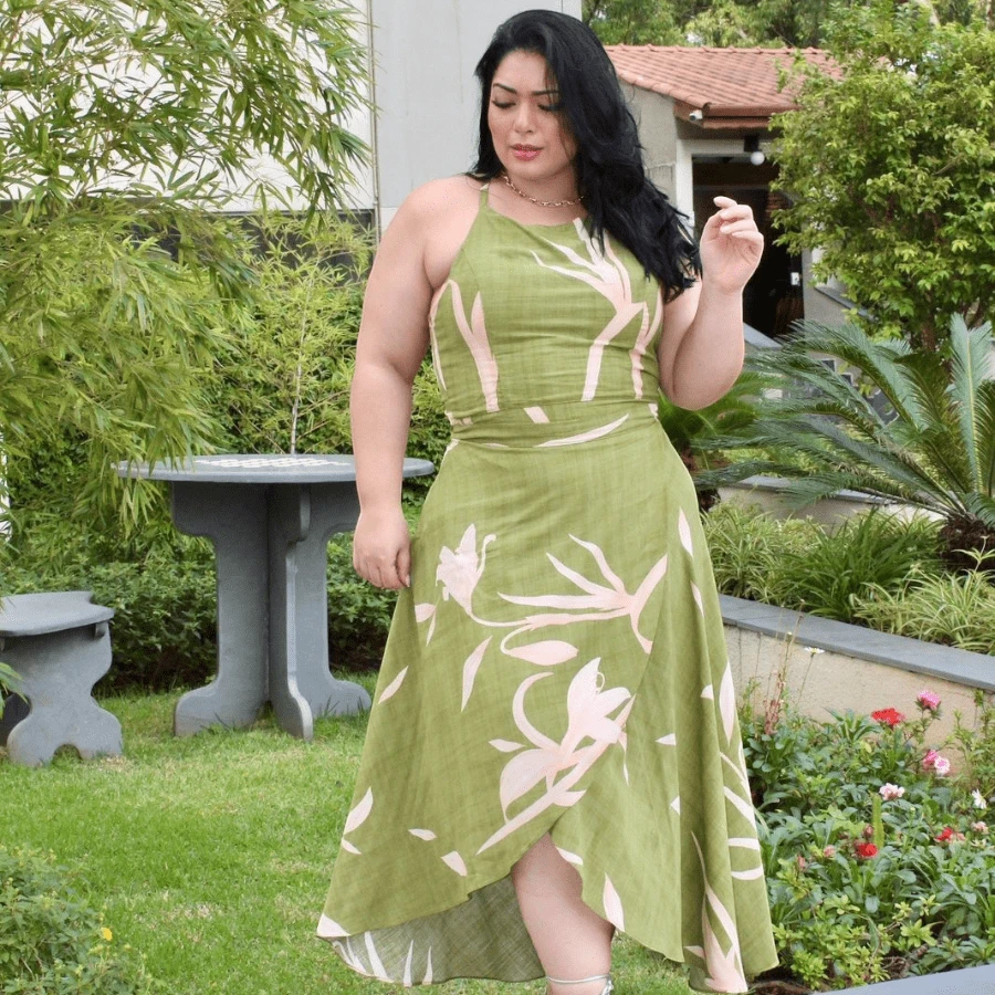 Plus Size Co-Ords - 軍綠色 - 查看 1