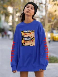 Men Sweatshirts - 寶藍色 - 查看 4